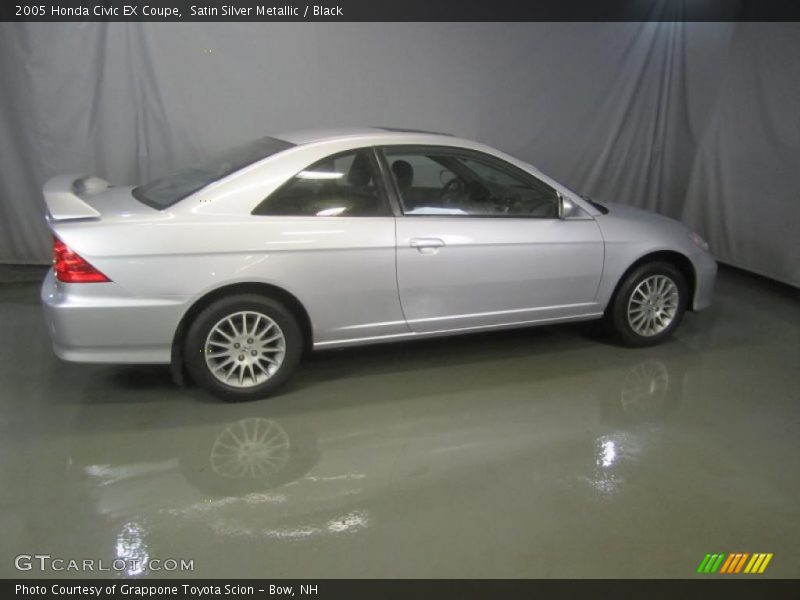 Satin Silver Metallic / Black 2005 Honda Civic EX Coupe