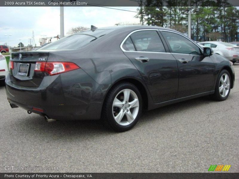 Grigio Metallic / Ebony 2009 Acura TSX Sedan