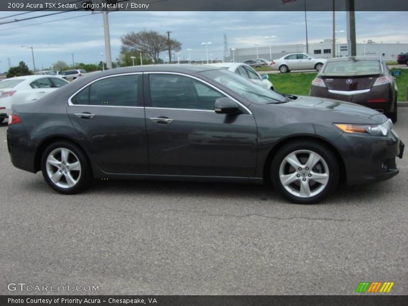 Grigio Metallic / Ebony 2009 Acura TSX Sedan