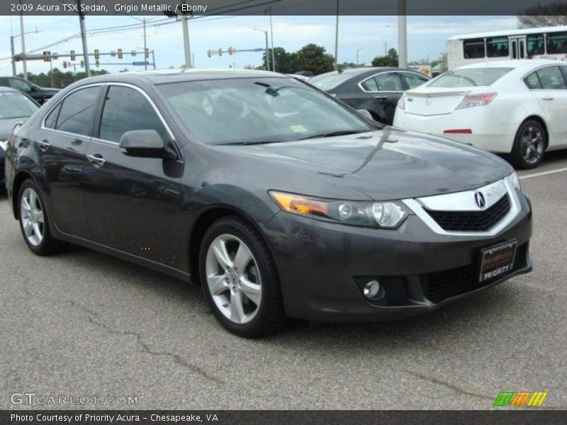 Grigio Metallic / Ebony 2009 Acura TSX Sedan