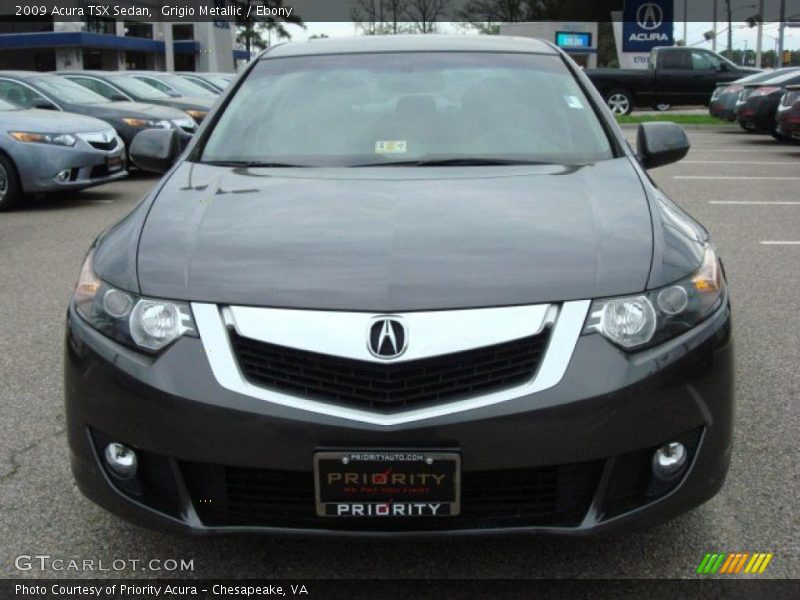 Grigio Metallic / Ebony 2009 Acura TSX Sedan