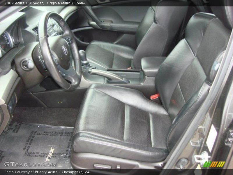 Grigio Metallic / Ebony 2009 Acura TSX Sedan