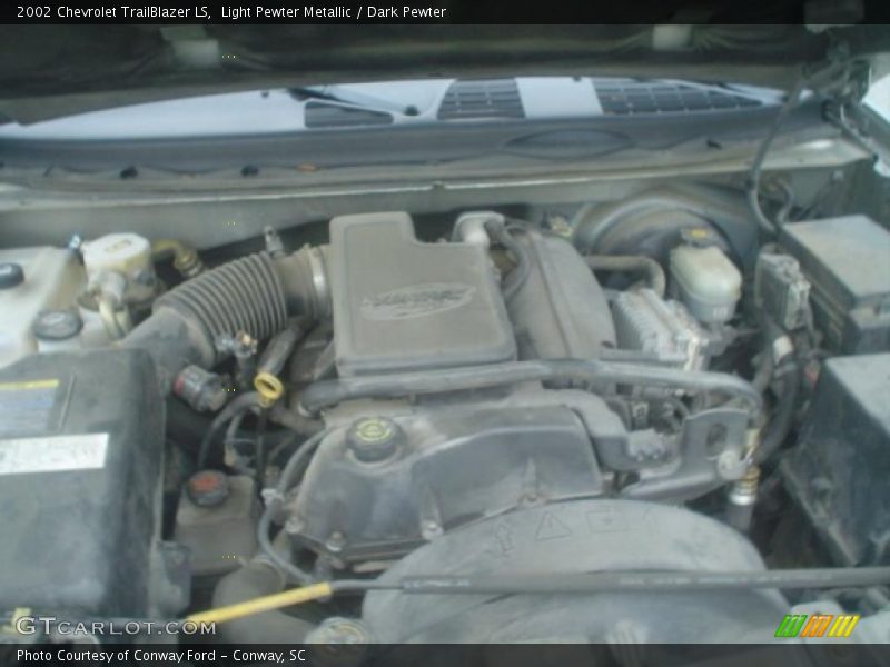 Light Pewter Metallic / Dark Pewter 2002 Chevrolet TrailBlazer LS