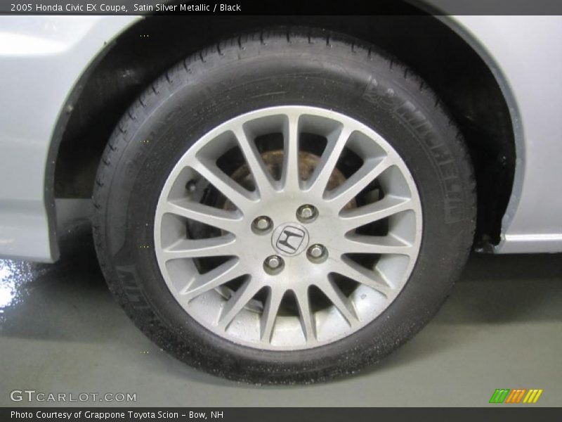 Satin Silver Metallic / Black 2005 Honda Civic EX Coupe