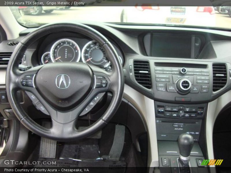 Grigio Metallic / Ebony 2009 Acura TSX Sedan
