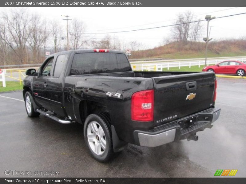 Black / Ebony Black 2007 Chevrolet Silverado 1500 LTZ Extended Cab 4x4