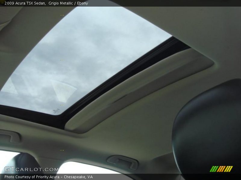 Grigio Metallic / Ebony 2009 Acura TSX Sedan