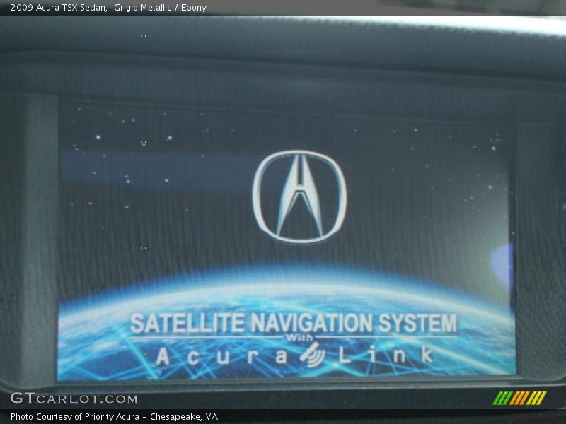 Grigio Metallic / Ebony 2009 Acura TSX Sedan