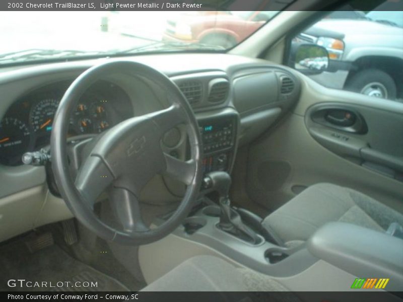Light Pewter Metallic / Dark Pewter 2002 Chevrolet TrailBlazer LS