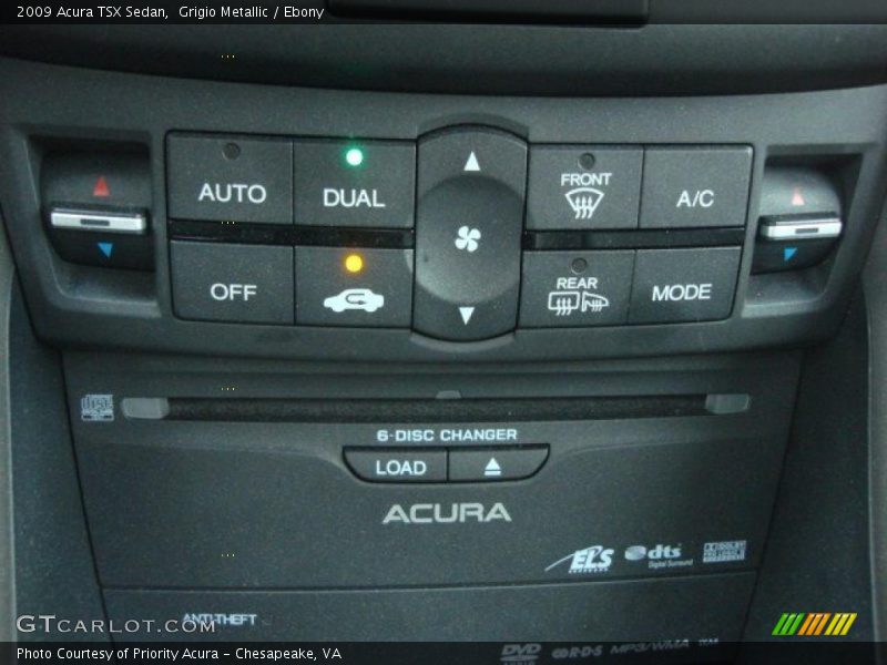 Grigio Metallic / Ebony 2009 Acura TSX Sedan