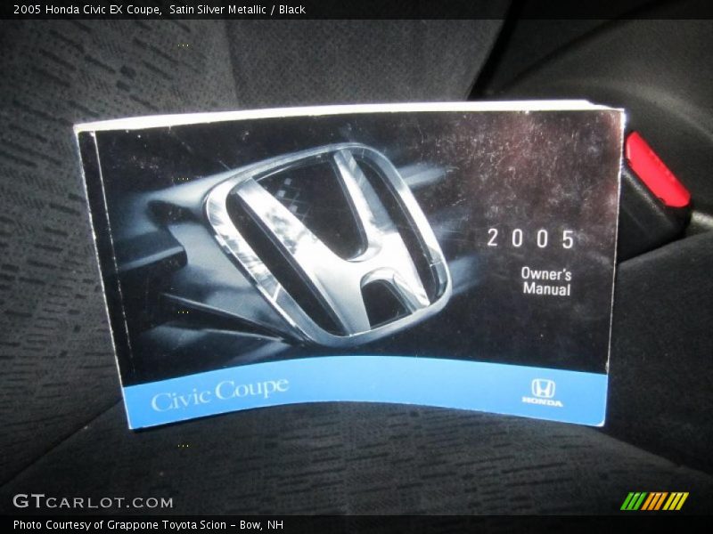 Satin Silver Metallic / Black 2005 Honda Civic EX Coupe
