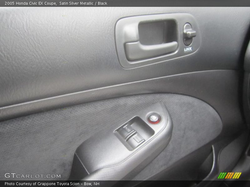 Satin Silver Metallic / Black 2005 Honda Civic EX Coupe