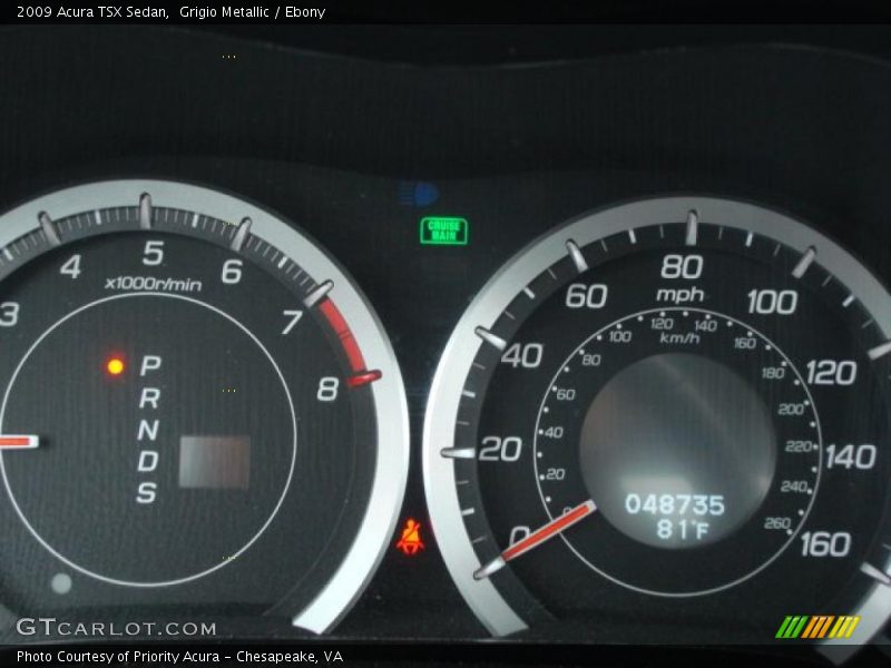 Grigio Metallic / Ebony 2009 Acura TSX Sedan