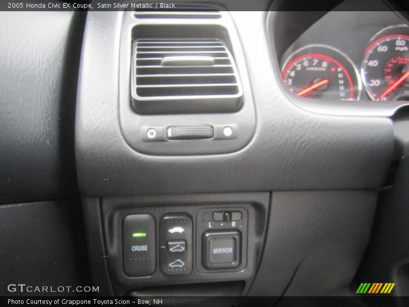 Satin Silver Metallic / Black 2005 Honda Civic EX Coupe