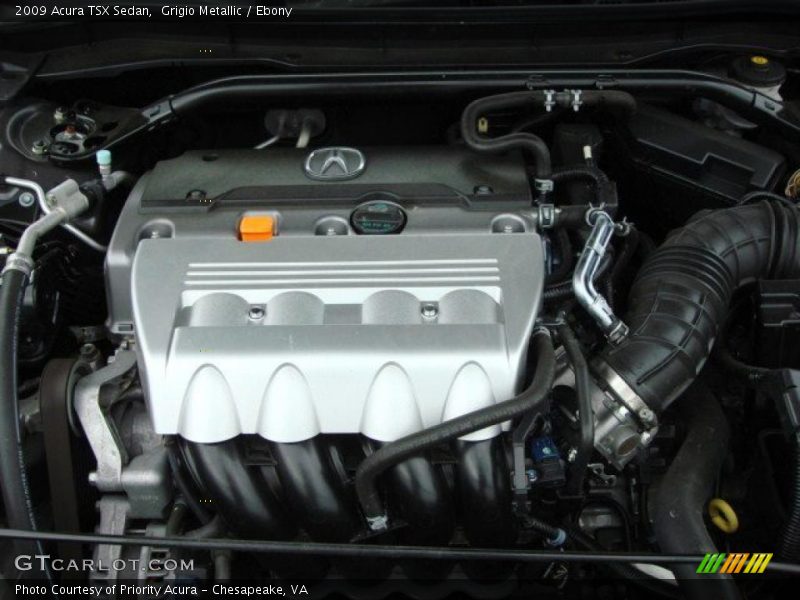 Grigio Metallic / Ebony 2009 Acura TSX Sedan