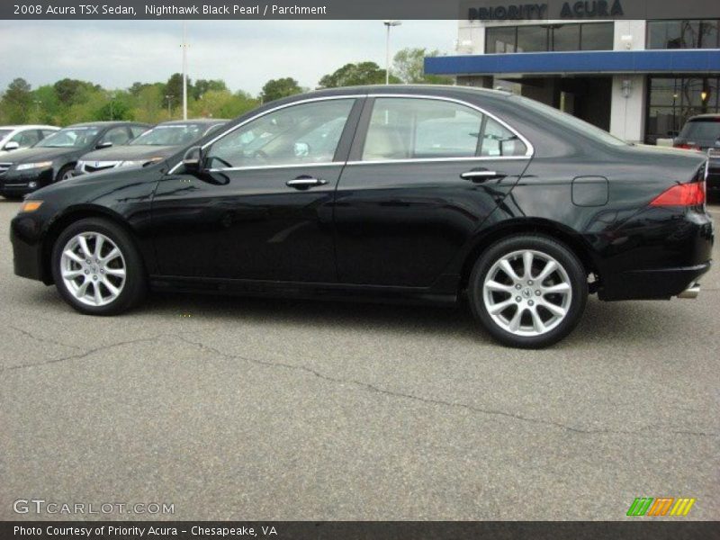 Nighthawk Black Pearl / Parchment 2008 Acura TSX Sedan