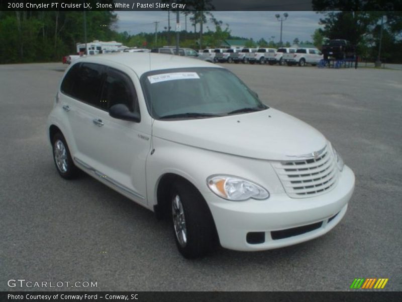 Stone White / Pastel Slate Gray 2008 Chrysler PT Cruiser LX