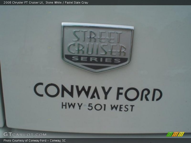 Stone White / Pastel Slate Gray 2008 Chrysler PT Cruiser LX