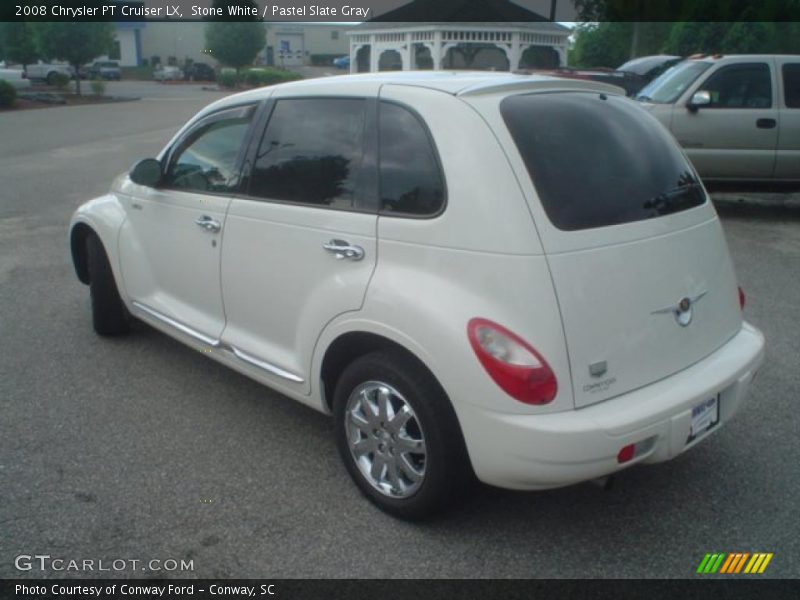Stone White / Pastel Slate Gray 2008 Chrysler PT Cruiser LX