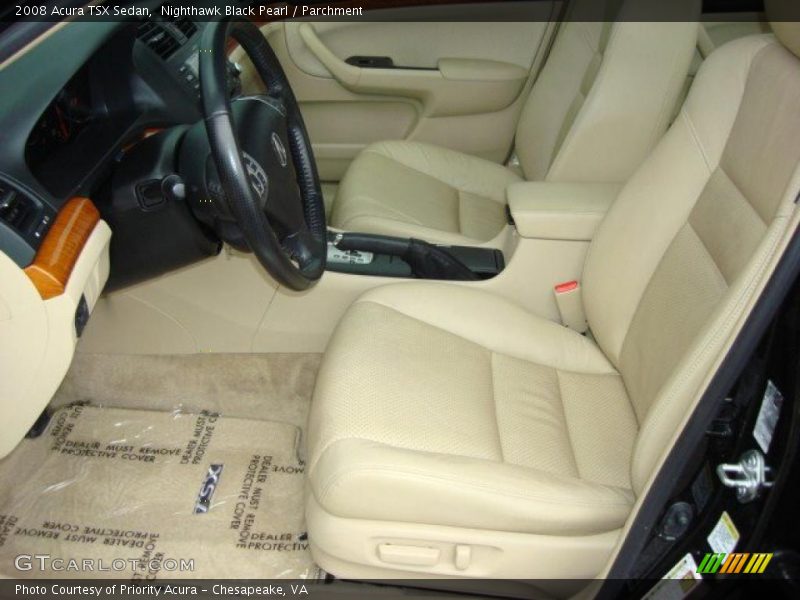 Nighthawk Black Pearl / Parchment 2008 Acura TSX Sedan
