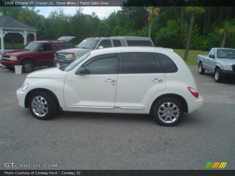Stone White / Pastel Slate Gray 2008 Chrysler PT Cruiser LX