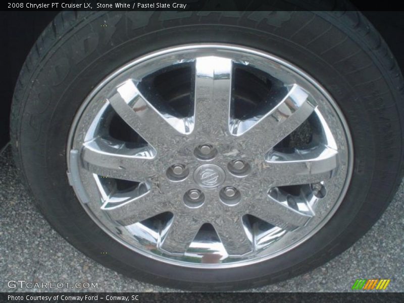 Stone White / Pastel Slate Gray 2008 Chrysler PT Cruiser LX