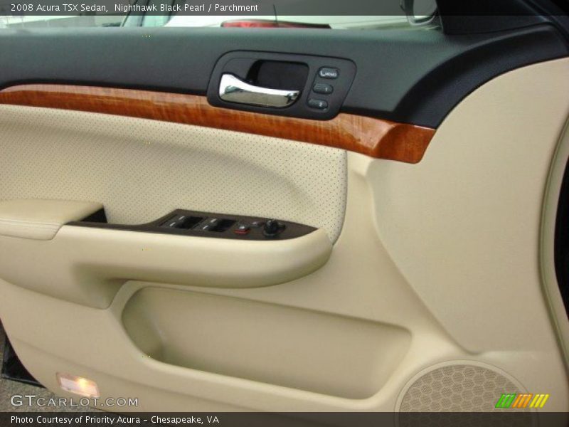 Nighthawk Black Pearl / Parchment 2008 Acura TSX Sedan
