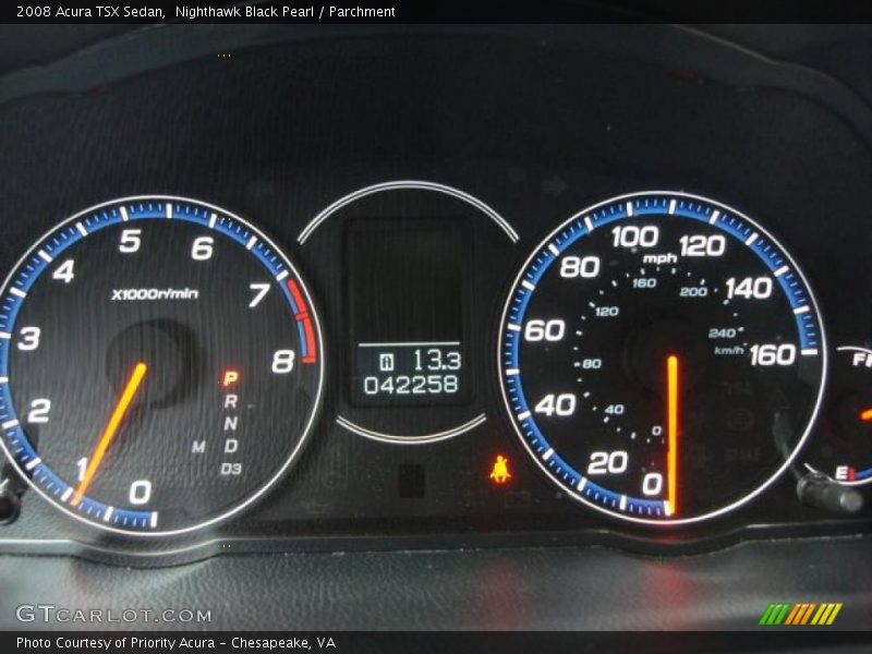 Nighthawk Black Pearl / Parchment 2008 Acura TSX Sedan