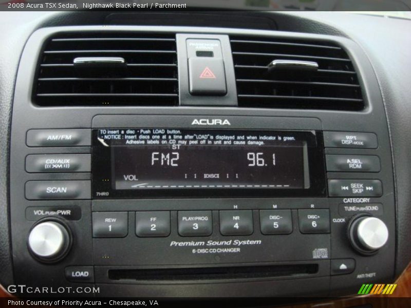 Nighthawk Black Pearl / Parchment 2008 Acura TSX Sedan