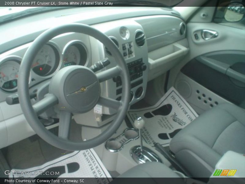 Stone White / Pastel Slate Gray 2008 Chrysler PT Cruiser LX