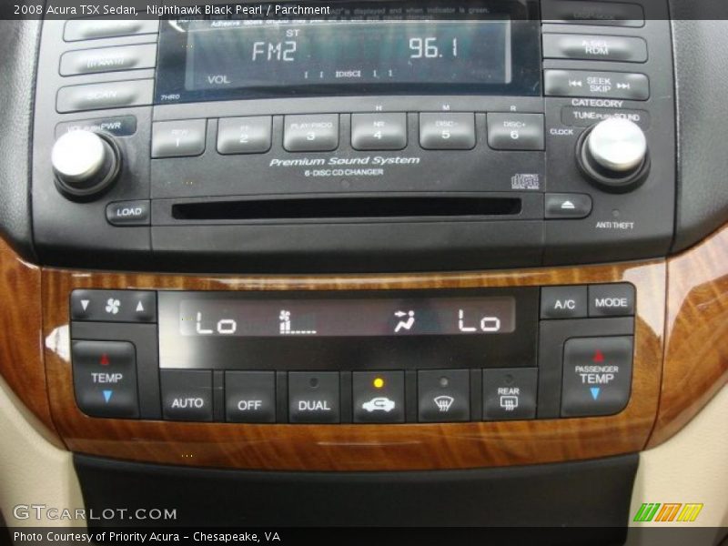 Nighthawk Black Pearl / Parchment 2008 Acura TSX Sedan