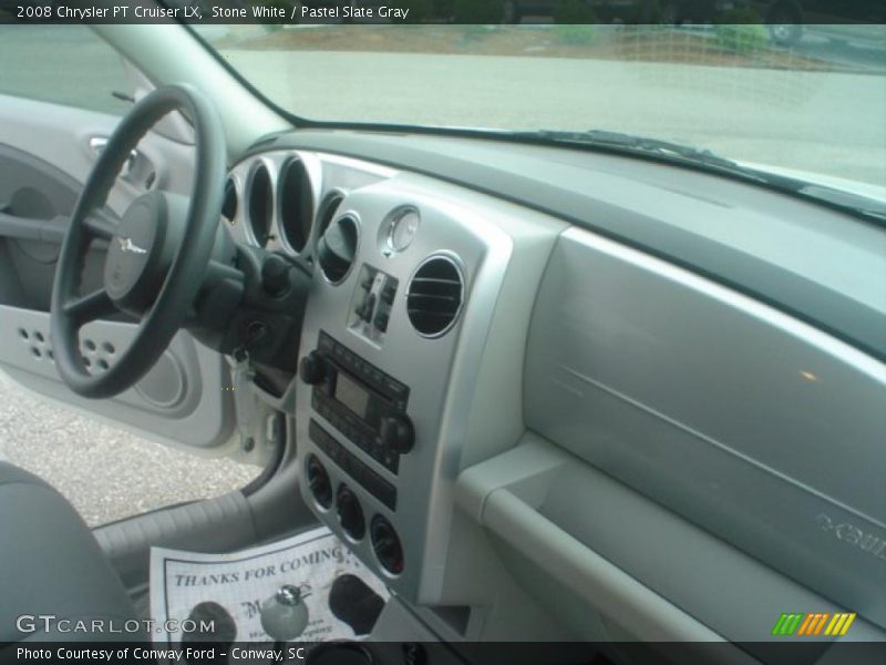 Stone White / Pastel Slate Gray 2008 Chrysler PT Cruiser LX