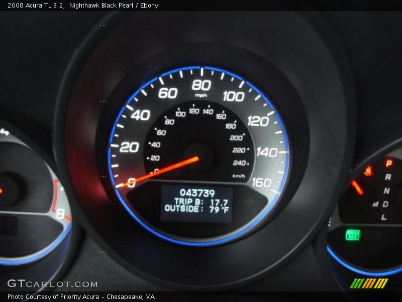 Nighthawk Black Pearl / Ebony 2008 Acura TL 3.2
