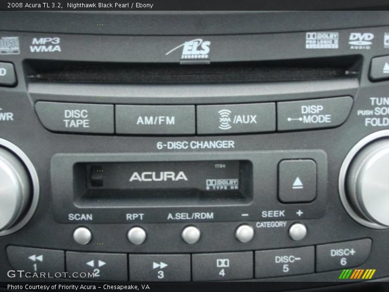 Nighthawk Black Pearl / Ebony 2008 Acura TL 3.2