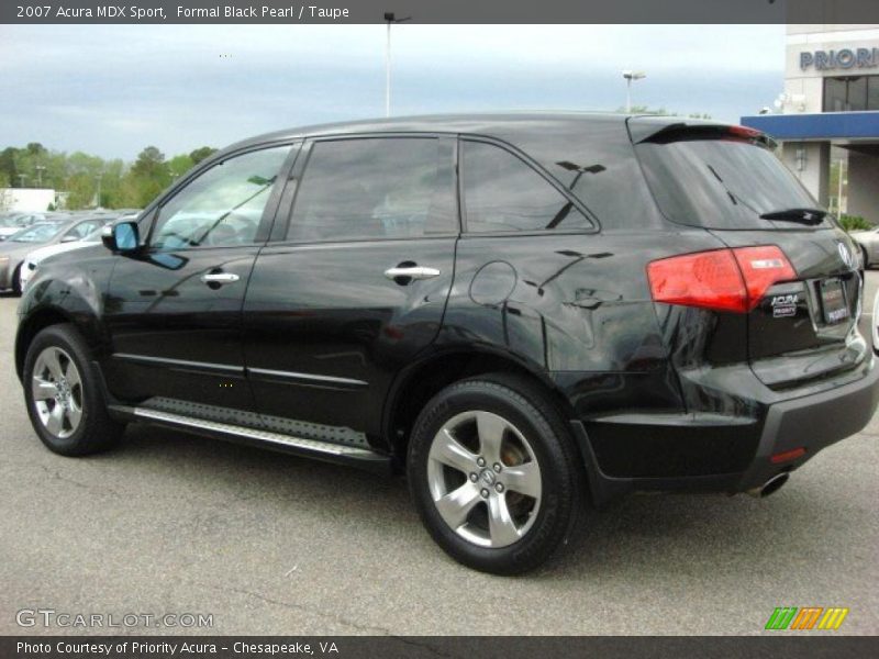 Formal Black Pearl / Taupe 2007 Acura MDX Sport