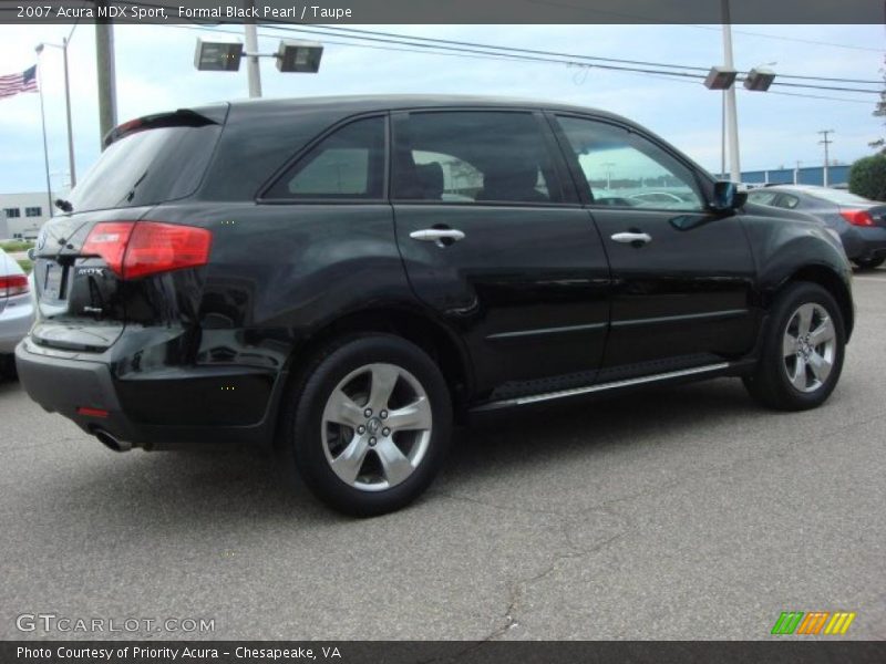 Formal Black Pearl / Taupe 2007 Acura MDX Sport
