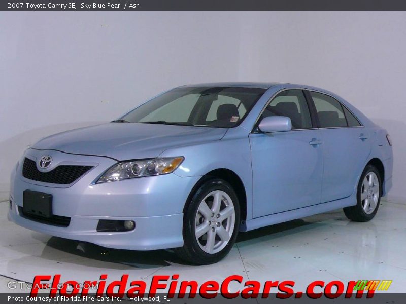 Sky Blue Pearl / Ash 2007 Toyota Camry SE