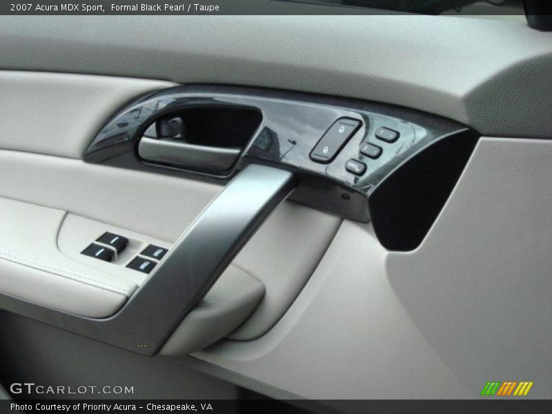 Formal Black Pearl / Taupe 2007 Acura MDX Sport