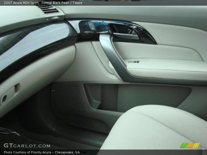 Formal Black Pearl / Taupe 2007 Acura MDX Sport