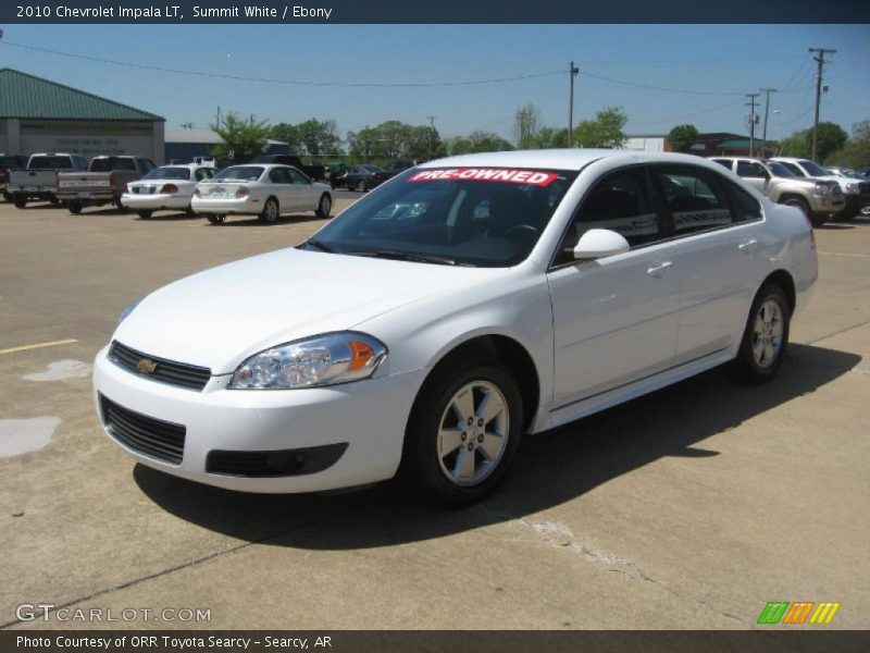 Summit White / Ebony 2010 Chevrolet Impala LT