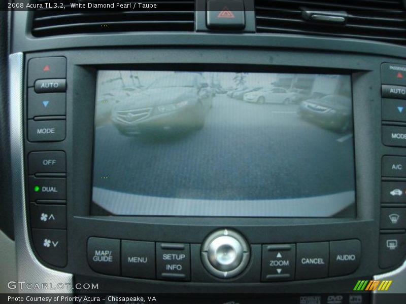 White Diamond Pearl / Taupe 2008 Acura TL 3.2