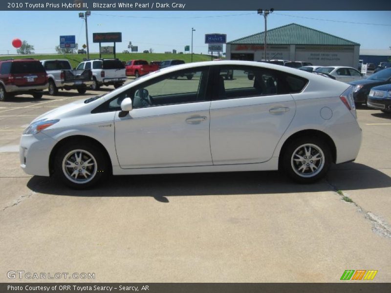 Blizzard White Pearl / Dark Gray 2010 Toyota Prius Hybrid III