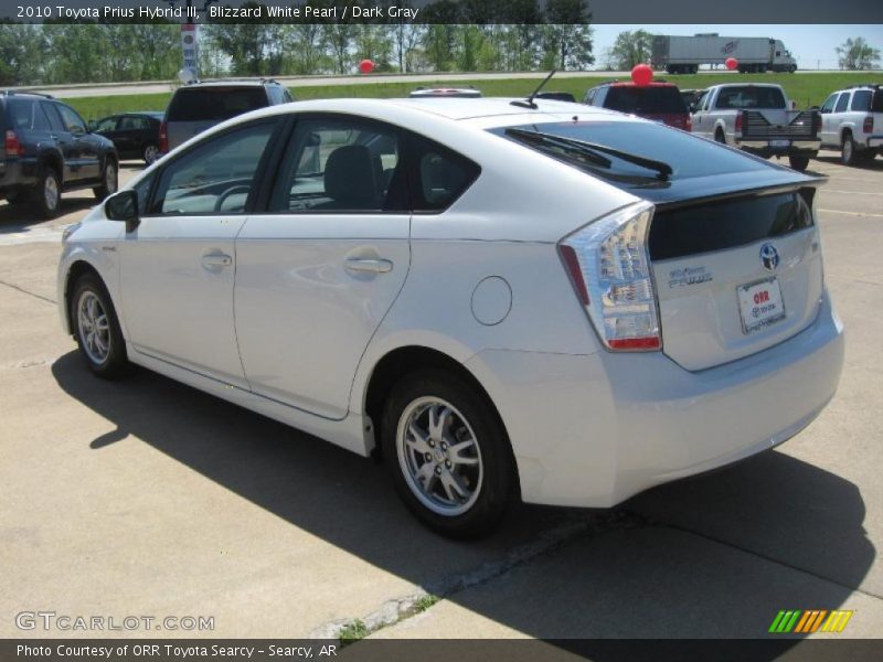Blizzard White Pearl / Dark Gray 2010 Toyota Prius Hybrid III
