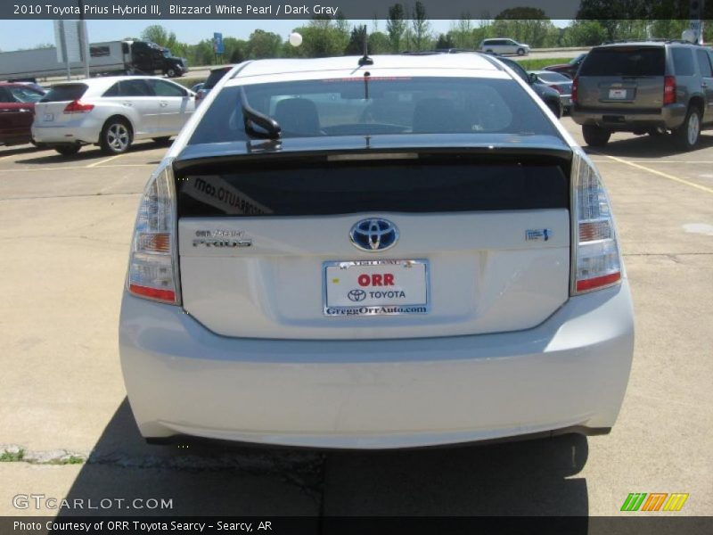 Blizzard White Pearl / Dark Gray 2010 Toyota Prius Hybrid III