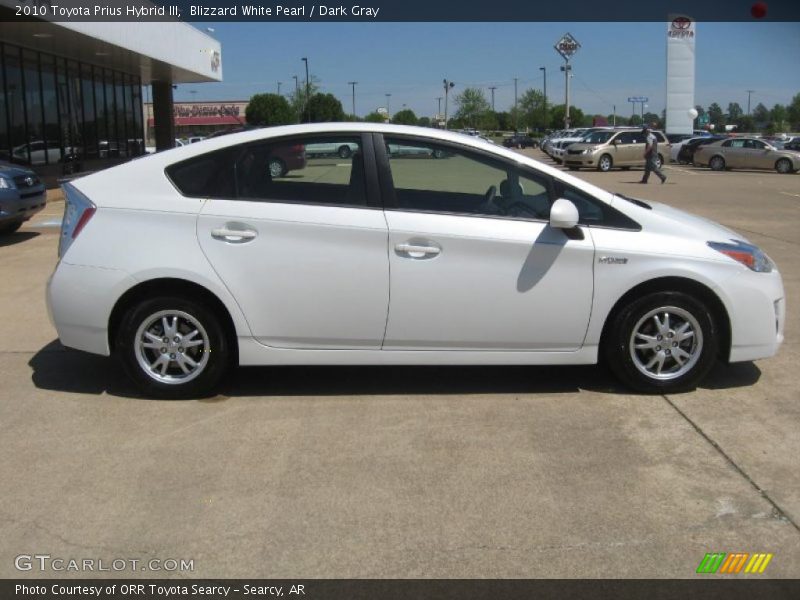 Blizzard White Pearl / Dark Gray 2010 Toyota Prius Hybrid III