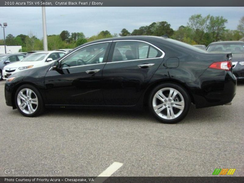 Crystal Black Pearl / Ebony 2010 Acura TSX V6 Sedan