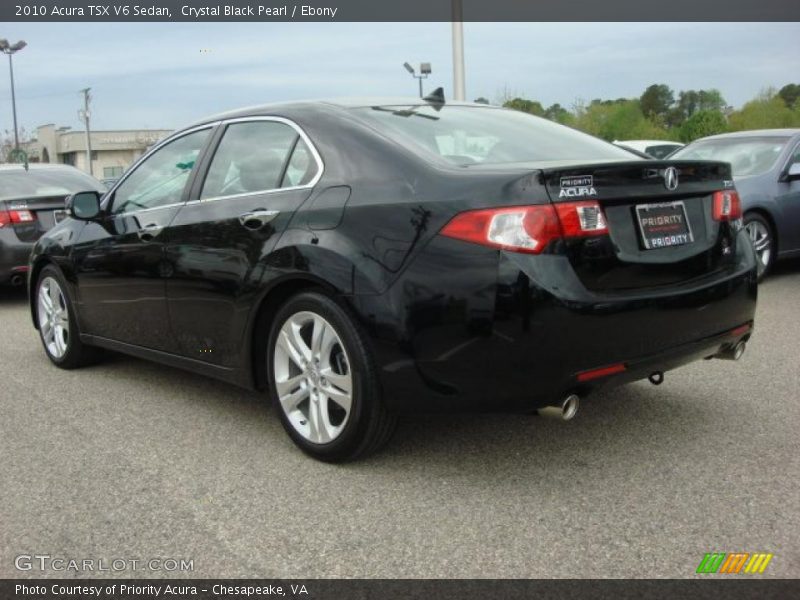 Crystal Black Pearl / Ebony 2010 Acura TSX V6 Sedan