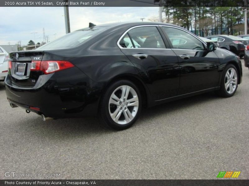Crystal Black Pearl / Ebony 2010 Acura TSX V6 Sedan