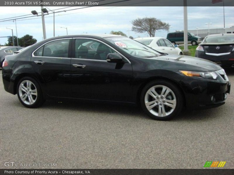 Crystal Black Pearl / Ebony 2010 Acura TSX V6 Sedan