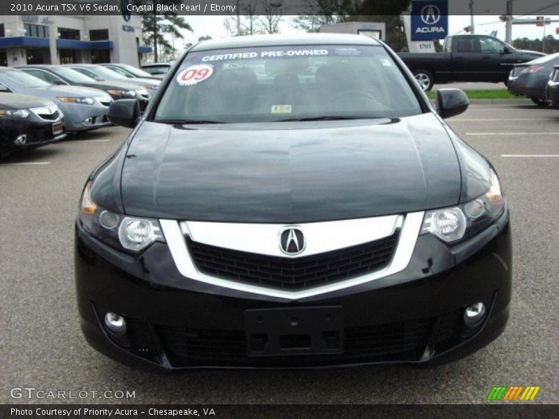 Crystal Black Pearl / Ebony 2010 Acura TSX V6 Sedan